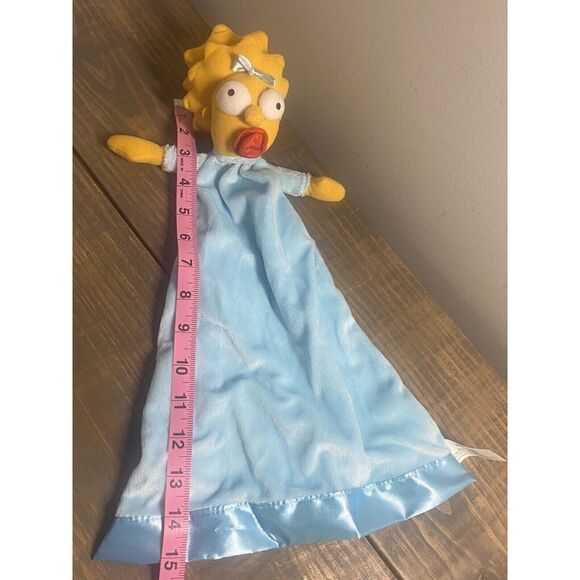 Maggie The Simpsons Rare Blue Security Blanket Universal Studios Plush - Picture 2 of 5